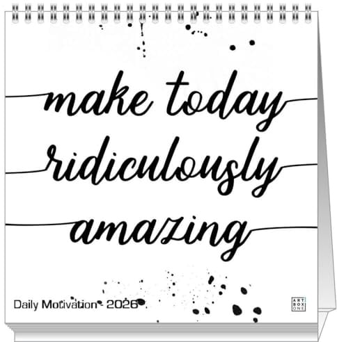 artboxONE Tischkalender 2026 Daily Motivation Kalender Typografie