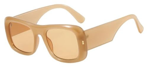 HPIRME Vintage Oversized Thick Frame Damenbrille Herren Fahrbrille Punk UV400 (Tee-Tee)
