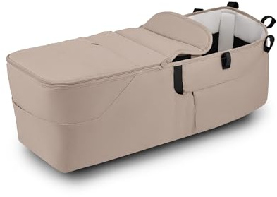 Bugaboo Donkey 6 Twin Liegewannen-Bezugsset, leicht umzubauen | verwandelt den Donkey 6 Double in einen Zwillingskinderwagen für Neugeborene & Kleinkinder, Desert Taupe Mélange