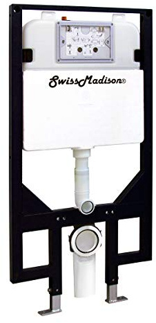 Swiss Madison SM-WC424 Concealed In-Wall Toilet Tank Carrier System Wall-Hung Dual Flush, 23 L