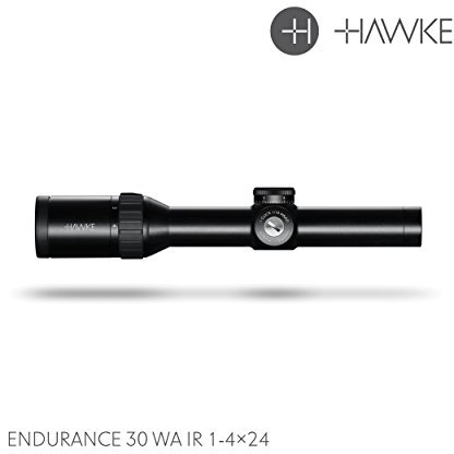 Hawke Zielfernrohr Endurance 30 WA 1-4x24 Tactical Dot Model 2018, schwarz, M, 16301