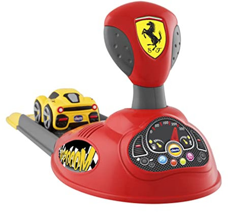 Chicco Ferrari Beschleunigungsrampe für Spielzeugautos für Kinder ab 2 Jahren, inkl. Spielzeugauto Chicco Mini Ferrari F12