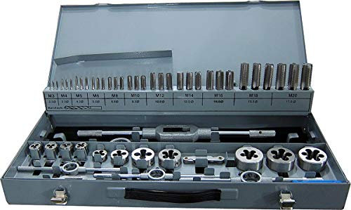 RS PRO HSS Gewindeschneider Satz, 54-teilig Gewindebohrer M3 → M20, Matrizen M3 → M20