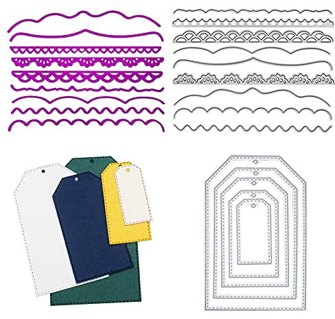 Stanzschablonen Kartenhestellung Metall Prägeschablonen Stanzformen Schneiden für DIY Karte Sammelalbum Scrapbooking Fotoalbum Deko Cutting Dies