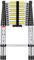 Teleskopleiter aus Aluminium, 5 m, klappbare Mehrzweck-Aluminiumleiter, hochwertige Aluminiumleiter für Bauarbeiten max. 150 kg, 500 cm