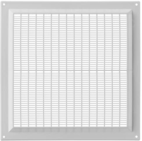 250x250mm Rejilla de Ventilación - Plástico, Blanco