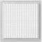 250x250mm Bianca Griglia di Ventilazione in Plastica - Griglie D'Aerazione