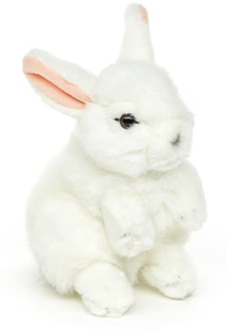 Uni-Toys - Hase, stehend (weiß) - 18 cm (Höhe) - Plüsch-Kaninchen - Plüschtier, Kuscheltier