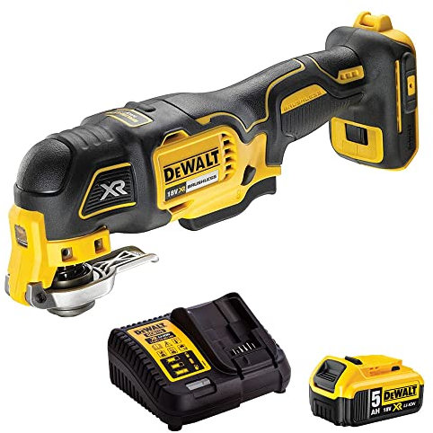 Dewalt DCS356N 18V Brushless Oscillating Multitool with 1 x 5.0Ah Battery & Charger
