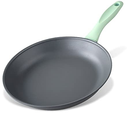 Fackelmann Padella da 20 cm e rivestimento antiaderente – Padella sostenibile in alluminio riciclato al 100% con manico ergonomico Soft Touch – Piccola padella a induzione per cucinare e friggere