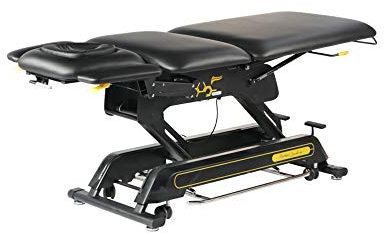 Master Massage Premier Cabell Eletrische Therapieliegen Osteopathische Massageliege Behandlungsliegen Höhenverstellbar mit Rundum-Fusßsteuerung 3 Teilig