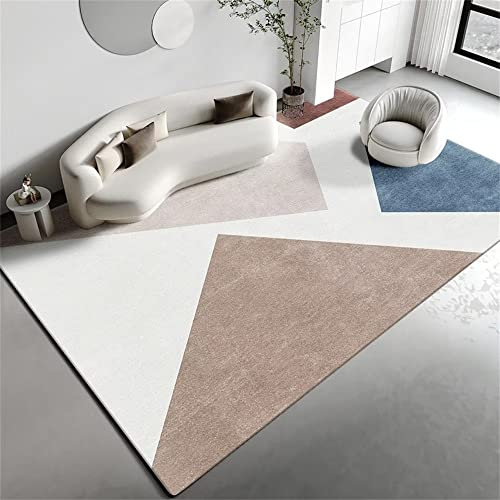 DJHWWD Teppich Junge Teppich Jugendzimmer weiß braun Teppich rechteckiger Teppich Wohnzimmer Teppich Balkon bodenmatte Auslegware Kinderzimmer 200X300CM