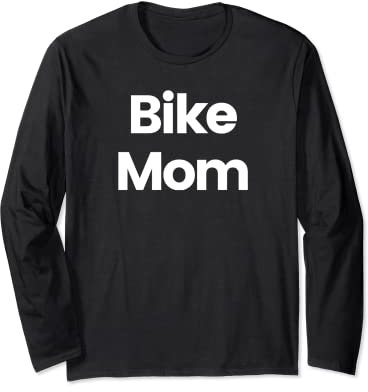 Bike Mom Damen-Fahrrad-T-Shirt Langarmshirt