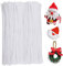 180 Stück Pfeifenreiniger, Chenille-Stiel, Bastelpfeifenreiniger, 30 cm, Weihnachts-Pfeifenreiniger, Chenille-Stiele für Bastelarbeiten, Dekorationen, Zubehör (weiß)