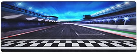 Race Track Waterproof Mouse Pads Bulk with Stitched Edges for Computers, Laptop for Office Work/Home/Decor