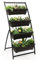 TANGZON 4-Tier Vertical Raised Garden Bed, Elevated Herb Flower Planting Growing Box with 4 Drainage Holes, Indoor Outdoor Elevated Ladder Planter for Patio Balcony Yard (76 x 78 x 163cm)