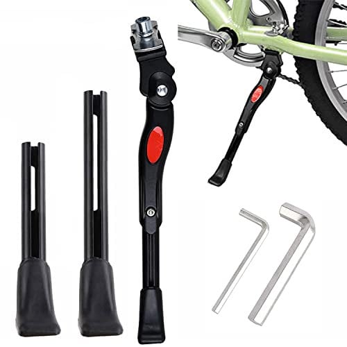 Fahrradständer 16-29 Zoll kinderfahrrad, 4 cm Höhenverstellbarer Kinderfahrrad Ständer, Fahrrad Seitenständer für 16 18 20 22 24 26 29 Mountainbike, Rennrad, Sportfahrrad, Cityrad (22-29 ZOLL)