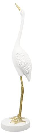 VICASKY Crane Garden Ornaments, Lifelike Crane Garden Statues Patio Lawn Sculpture Decor Standing Bird Model for Outdoor Lawn Yard & Pond Home Decor