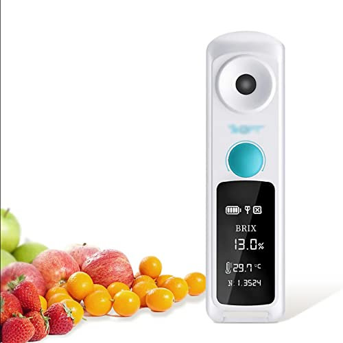 Kaffee-TDS-Refraktometer, Wiederaufladbares Digitales Brix-Messgerät Mit App-Datenspeicherfunktion, 0–26 % TDS-Bereich Und 0–32 % BRIX-Bereich, 0,01 % Auflösung & ATC 5–45 °C, Für Bier, Wein, Obst