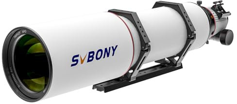 Svbony SV550 APO Telescopio Rifrattore, 122F7 FPL51 ED Tripletto APO OTA, Messa a Fuoco a Doppia Velocità FMC, per Fotografia Cielo Profondo Astronomia Visiva