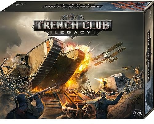 Trench Club, Miniaturen Strategie Brettspiel im Ersten Weltkrieg mit Kampagne, 1-4 Spieler, ab 14 Jahren, Epische Kampagne mit 10 Missionen (je 2+ Std. Spielzeit) (Deutsch)