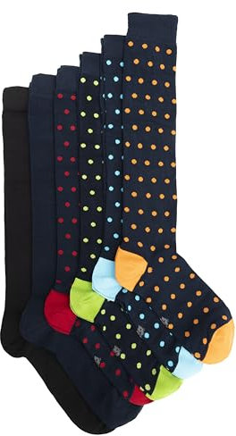 Ciocca Calze Uomo Lunghe Fantasia Caldo Cotone Morbide e Confortevoli - Confezione 3/6 Paia Autunno Inverno [BOXCW6_POI2_11_1]