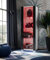 Komodee Vitrine Schrank Tivoli, Schwarz/Weiß, Breite 55cm x Höhe 159cm x Tiefe 35cm, LED RGB, 3 Regalböden, für Wohnzimmer, Schlafzimmer, Eingang