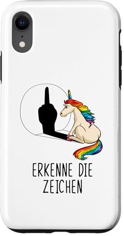 Einhorn Handyhülle Erkenne Die Zeichen Hülle für iPhone XR