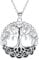 Micory Lebensbaum Damen Halskette 925 Sterling Silber Baum des Lebens Anhänger Kette Schmuck Geschenk für Mädchen Frau Mutter Tochter