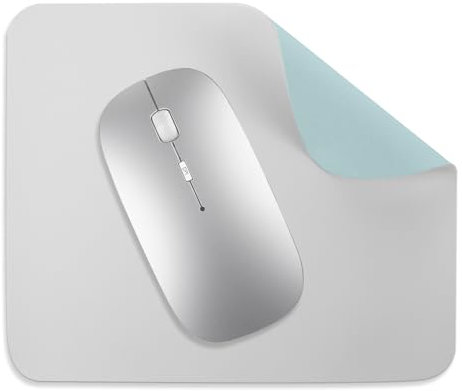 IBEIKE Double Sided Small Mouse Mat - Double Sided Waterproof Mouse Pad Mini Mouse Mat, Easy Gliding, Anti-Slip, Washable Small Blue Mousepad for Laptop Office Gaming Wireless Mouse, 180 * 200mm