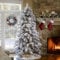 Best Artificial 7ft Arbol Christmas Tree Pre Lit with 1.5cm Pearl Led Lights & Extra Large Heavy Snow Flocked Down Sweeping Hinged Branches.
