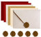VYIBPDY Packung mit 6 Umschlägen aus Leinenpapier in 6 verschiedenen Ausführungen briefumschläge postkarten