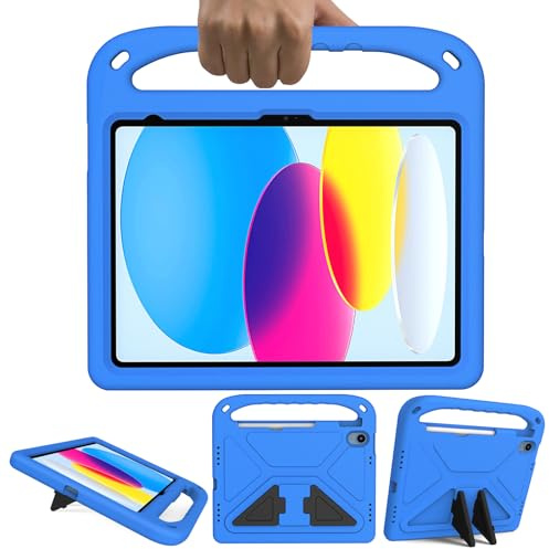 GOZOPO Kids Case for iPad A16 11th Generation 2025/ iPad 10th Generation | Case for iPad 11 (2025)/ iPad 10 (2022), Lightweight & Shockproof Handle Stand