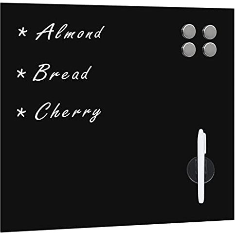 Juroupi Magnettafel Wandmontage Glas 50x50 cm Magnetboard Magnetische Tafel Magnet Wandtafel Mangnettafel