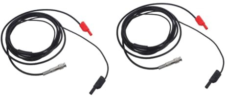 iplusmile 2st Mehrzweck-testlinie Robustes Bnc-auf-bananen-kabel Automatische Messleitungen Bnc-auf-bananenkabel Automatische Testlinie Elektrische Prüfleitung Multimeter Führt Eisen