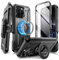 SUPCASE for iPhone 16 Pro Max Case with Stand (UBPro Mag), [Support MagSafe] [Built-in Screen Protector & Belt Clip] [Military-Grade Protection] Magnetic Phone Case for iPhone 16 Pro Max 6.9'' (Black)