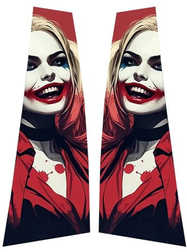 Generisch Auto B-Säule Aufkleber - Anime Cartoon 2x Wasserdicht Glänzend Dekoration Kratzfest Fleckenabweisend