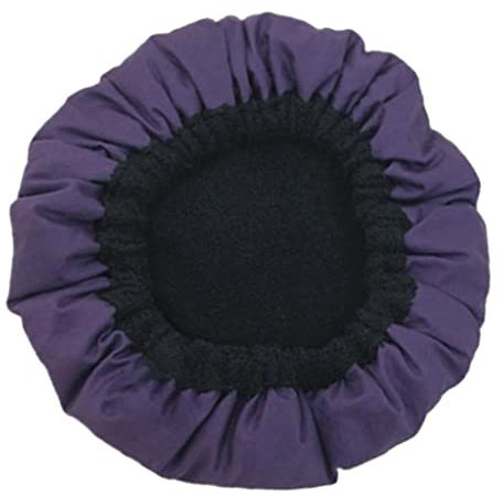 Tiefenpflegende Wärme für die Haarhaube: Pflegende Spa-Behandlungshut für alle Haartypen, mikrowellengeeignet, tragbar, wiederverwendbar, ideal für Zuhause, Badezimmer, 25 cm, Lila