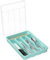 Lifewit Caja de Organizador de Cuberteros Con Tapa, Bandeja Utensilios de Plástico para Cajon Cocina Encimera, Caso de almacenamiento para Cuchillo/Cuchara/Tenedor/Vajilla, 5 compartimentos, Turquesa