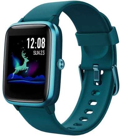 Smartwatch Herren Damen, 1,8'' HD Touchscreen Smart Watch mit Bluetooth Anrufe, 110+ Sportmodi Fitness Tracker mit Herzfrequenz Schlafüberwachung Schrittzähler, IP68 Wasserdicht für iOS Android