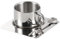 MagiDeal Taza de Café Juego con Plato y Tazas de Leche de Cuchara de Acero Inoxidable Taza de Té Portátil de Metal Portátil para Restaurante, Casa de Cocina