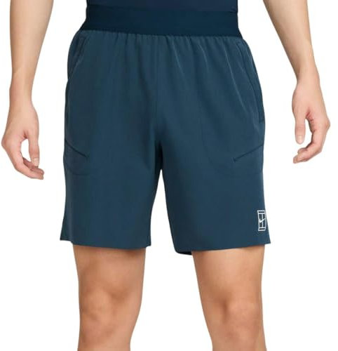 Nike Nikecourt Advantage Dri-Fit Tennisshorts (Herren, Ca. 20,5 cm), Armory Navy/White, FZ9322-478, L