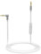 Ersatz Aux Kabel, Stereo-Audiokabel 3,5mm Klinkenkabel Kabel mit Inline-Mikrofon und Steuerung Kompatibel mit Beats Solo4/Solo 3/Solo 2/Studio 2 3/Pro/Detox/Executive,/Mixr/Wireless Kopfhörer (weiß)