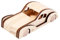 MERIGLARE Mini Car Graffiti Jigsaw Wooden DIY Toy Model Car Coordination Train for Festival, style A