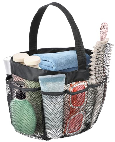 ValueBargain Duschtasche, Duschtasche Camping aus Polyester, Hängender Kulturbeutel Mit Transparenter Tasche, Platzsparender Duschkorb für Damen und Herren Auf Reisen