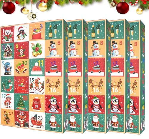 Adventskalender Leerer Festlicher Wiederverwendbarer 5 Teile