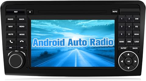 Autoradio Android da 7 pollici per Mercedes Benz GL ML CLASS W164 X164 ML350 ML450 ML500 GL320 GL450 con schermo stereo Carplay Android Auto, navigatore GPS, lettore CD/DVD [4G RAM+64G ROM]
