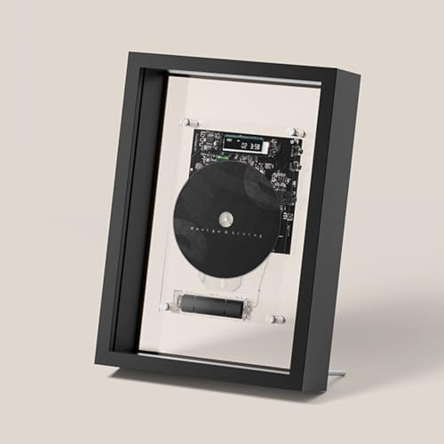 Lettore CD da parete con telecomando, Bluetooth 5.0 e uscita AUX, ideale per decorazione domestica, ufficio o corridoio