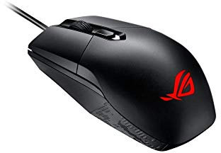 ASUS ROG Strix Impact 90MP00P0-B0UA00 - Mouse ottico MOBA per gaming, leggero, ergonomico, ambidestro, con sincronizzazione AURA, colore: nero