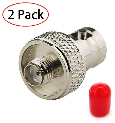 TengKo Original SMA Buchse auf BNC Buchse Buchse Wandler für Zweiweg Radio BaoFeng UV-5R FD-880 und mehr Mobile Antenne(2 Pack)